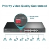 TP-LINK TL-SL1218P, 16 Port, Megabit, PoE 150W, 2 Port Gigabit Lan, 1 Port Gigabit Combo SFP, Yönetilemez, Rackmount, Switch