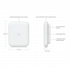 UBIQUITI UAP-U7-PRO-Outdoor, UniFi, Triple Band, 5765Mbps, Wifi6, Tavan Tipi, Access Point (Poe Adaptör Çıkmaz)