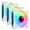 VENTO VF1204FIW, 120mm, ARGB, Kasa Fanı,  3-lü Paket, Beyaz