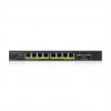 ZyXEL GS1100-10HP, 8 Port, Gigabit, PoE 130W, 2 Port GigaBit SFP, Yönetilemez, Masaüstü Switch