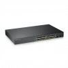 ZyXEL GS1900-24HP V2, 24 Port, GigaBit, PoE 170W, 2 Port GigaBit SFP, Yönetilebilir, Rackmount Switch