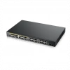 ZyXEL GS1900-48HP V2, 48 Port, Gigabit, 24 Port PoE 170W, 2 Port GigaBit SFP, Yönetilebilir, Rackmount Switch