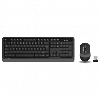 A4 TECH FG1010, Gri, FSTYLER, 2.4Ghz Kablosuz, Türkçe Q, Klavye Mouse Set