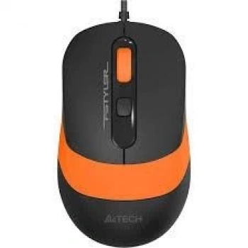 A4 TECH FM10 USB 1600dpi Optic Siyah/Turuncu Mouse