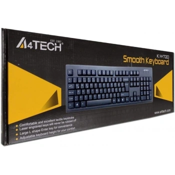 A4TECH KM-720 Kablolu USB Q Trk Siyah Klavye