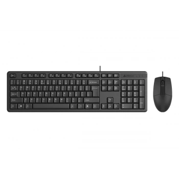 A4TECH KR-3330 Kablolu USB Q Trk Siyah Klavye - Mouse Set