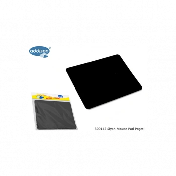 ADDISON 300142, 177x217x2mm, Lüx, Big, MOUSE PAD,  (Siyah)