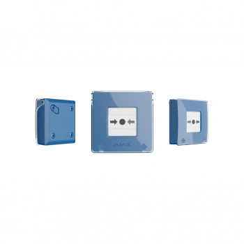 AJAX, Manual Call Point, Kablosuz, KIRBAS BUTONU NC, MAVİ