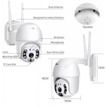 Apronx APX-WP70 3mp 2.8mm 8 LED Wifi Ptz Kamera