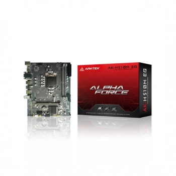 ARKTEK ALPHA FORCE, AK-H510M EG VS, 2xDDR4, M.2, 2x HDMI, DP, 10-11.Nesil, LGA1200 Soket, Anakart