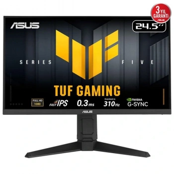 ASUS 24.5 FAST IPS TUF GAMING VG259QMRL5A 0.3MS 310Hz HDMI-DP Gaming Monitör (1920 X 1080)