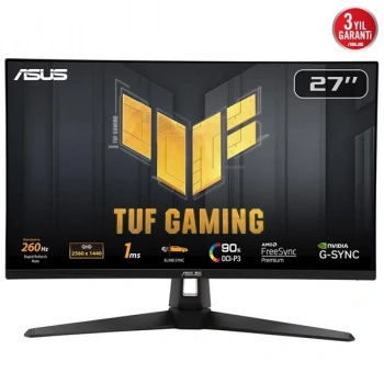 ASUS 27 IPS TUF GAMING VG27AQM1A 1MS 260HZ TYPE-C GAMING MONİTÖR 2560X1440