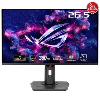 ASUS 27 OLED XG27ACDNG 0.03MS 360HZ HDMI-DP UCBC PIVOT GAMING MONİTÖR 2560X1440