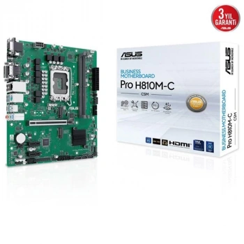 ASUS PRO H810M-C CSM DDR5 HDMI-DP TYPEC PCIE 5.0 1851P MATX KURUMSAL ANAKART