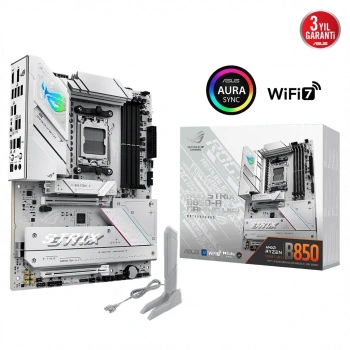 ASUS ROG STRIX B850-A GAMING WIFI, 4xDDR5, 4x M2, HDMI, DP, 2xType-C, Wi-Fi 7, Bluetooth v5.4, AM5 Soket GAMING Anakart