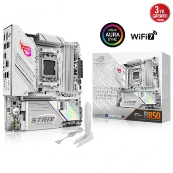 ASUS ROG STRIX B850-G GAMING WIFI7 DDR5 HDMI-DP TYPEC PCIE 5.0 AM5 MATX BEYAZ