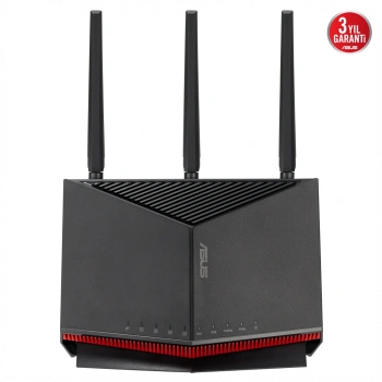 ASUS RT-BE86U, BE6800, 4 Port, 6800Mbps, Dual Band, WİFİ 7, AiMesh, AiProtection Pro, Gigabit Extendable Router