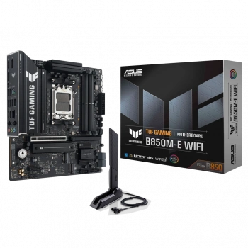 ASUS TUF GAMING B850M-E WIFI, 4xDDR5, 3x M.2, HDMI, DP, Type-C, Wi-Fi 6E, Bluetooth v5.3, AM5 Soket GAMING Anakart