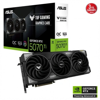 ASUS TUF-RTX5070TI-O16G-GAMING, 16Gb, 256Bit, GDDR7, 2xHDMI, 3xDP GAMING Ekran Kartı