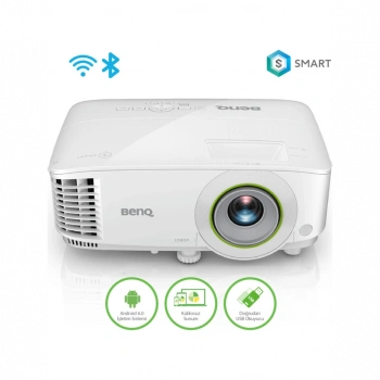 BENQ EW600, 3600 ANSI, 1280x800 WXGA, 1xHDMI, VGA, USB Okuyucu, DLP, Kablosuz Wireless, Android, SMART, Projeksiyon