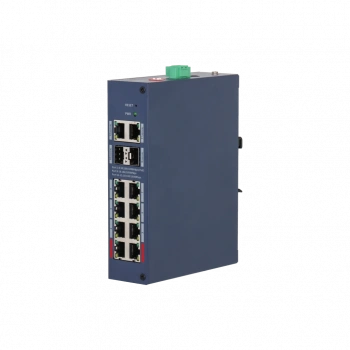 DAHUA CHS4212-8GT-110, 8 Port, Gigabit, PoE 110W, 2 Port Uplink, 2 Port SFP, Cloud Yönetilebilir, Switch