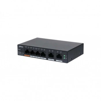 DAHUA CS4006-4ET-60, 4 Port, Megabit, PoE 60W, 2 Port Uplink, Cloud Yönetilebilir, Switch