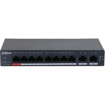 DAHUA CS4010-8GT-110, 8 Port, Gigabit, PoE 110W, 2 Port Uplink, Cloud Yönetilebilir, Switch