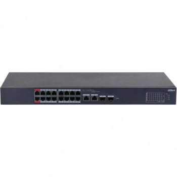 DAHUA CS4218-16ET-240, 16Port, Megabit, PoE 240W, 2 Port SFP Gigabit Combo, Cloud Yönetilebilir, Switch