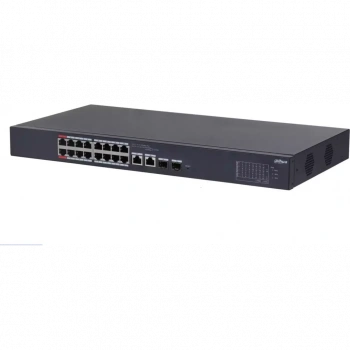 DAHUA CS4220-16GT-135, 16Port, Gigabit, PoE 135W, 2 Port Gigabit Uplink, 2 Port SFP Gigabit Combo, Cloud Yönetilebilir, Switch