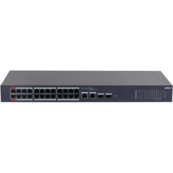 DAHUA CS4226-24ET-240, 24Port, Megabit, PoE 240W, 2 Port SFP Gigabit Combo, Cloud Yönetilebilir, Switch