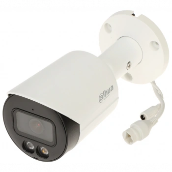 DAHUA  IPC-HFW2449S-S-IL, 4Mpix, Full Color, 3,6mm Lens, H265+, 30Mt Gece Görüşü, IP67, Dahili Mikrofon, PoE Bullet IP Kamera