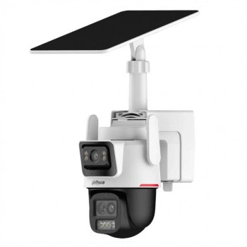DAHUA  IPC-PTS2649C-3E3Z-4GB20, 2X 3Mpix, 2,8 Lens+3,6 Lens, WizColor, 50Mt Gece Görüşü, IP66,  Hybrid-zoom PT 4G Solar Ip Kamera
