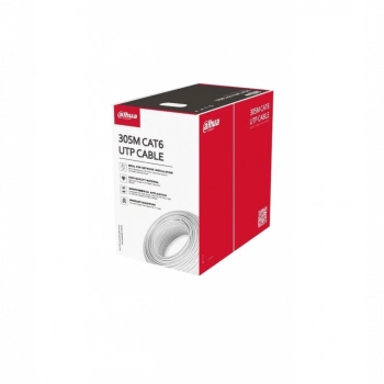 DAHUA DH-PFM920I-6UN-C, CAT6 305m, 24AWG 0.53mm, UTP, %100 Bakır, PVC, Kablo, Beyaz Renk