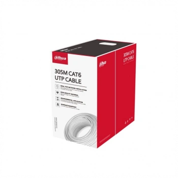 DAHUA DH-PFM923I-6UN-C, CAT6 305m, 24AWG 0.53mm, UTP, %100 Bakır, LSZH Halogen Free Kablo, Mavi Renk