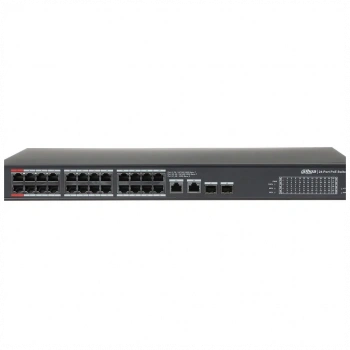 DAHUA PFS3228-24GT-360, 24 Port, GigaBit, PoE 360W, 2 Port GigaBit Uplink, 2 Port GigaBit Combo SFP, Rack Mount Switch