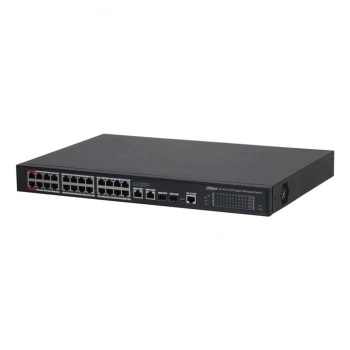 DAHUA S4228-24GT-360, 24 Port, Gigabit, PoE 365W, 2 Port GigaBit Uplink, 2 Port Gigabit Combo SFP,  Longe Range 250Mt, Cloud Yönetilebilir, Switch