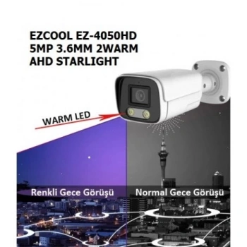 EZCOOL 5MP EZ-4050HD 3.6MM 40metre STARLIGT BULLET AHD KAMERA