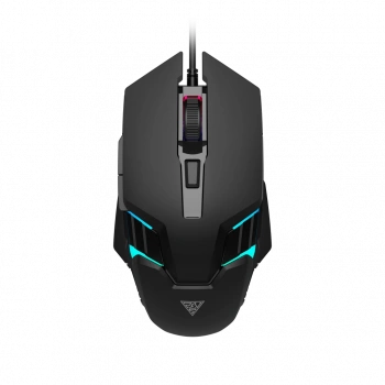 GAMDIAS AURA GS4, Çok Renkli Aydınlatma,  USB Kablolu, 6 Tuşlu, Gaming Mouse, 3.600 DPI, Siyah