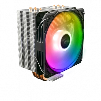 GAMDIAS BOREAS E1-410, ARGB, 120mm, CPU  Kule Tipi Hava Soğutma, Doğrudan Temas Teknolojisine Sahip 4 adet Gelişmiş Bakır Isı Borusu (AMD AM4-AM5 ve INTEL Tüm işlemciler ile uyumlu)