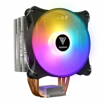 GAMDIAS BOREAS E1-410 Lite, ARGB, 120mm, CPU  Kule Tipi Hava Soğutma, Doğrudan Temas Teknolojisine Sahip 4 adet Gelişmiş Bakır Isı Borusu (AMD AM4 ve INTEL Tüm işlemciler ile uyumlu)