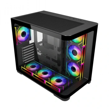 GAMEBOSTER 750W 80+ BRONZE GB-G2852B-750W 7-FANLI GAMING MID-TOWER PC KASASI