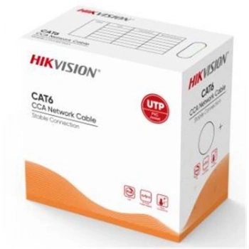 Hikvision DS-1LN6UU-CCA CAT6 U-UTP 24 AWG 305 Metre  Ağ Kablosu, CCA, 0,57 mm