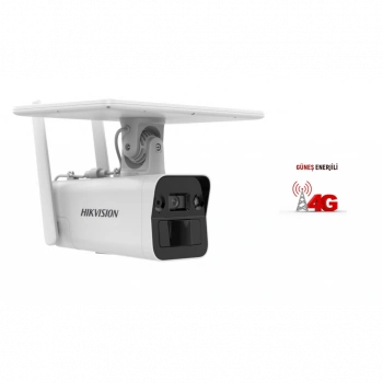 HIKVISION DS-2XS2T41G1-ID/4G, 4Mpix,  4mm,   30Mt Gece Görüşü, Dahili Mikrofon, 4G, Solar  IP Kamera