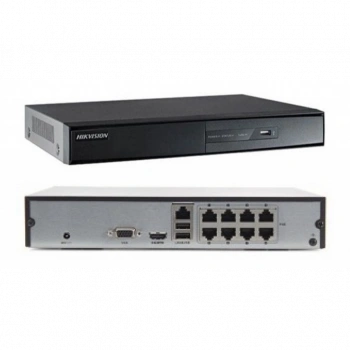 HIKVISION DS-7108NI-Q1/8P/M, 8Kanal PoE, 4Mpix, H265+, 1 HDD Desteği, 1520P Kayıt, 60Mbps Bant Genişliği, Metal Kasa, NVR