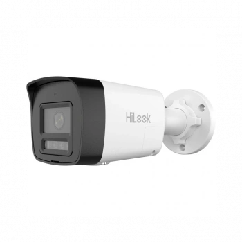 HILOOK IPC-B120HA-LUFC, 2Mpix, 2,8mm Lens, H265+, Dual Light, 30Mt Gece Görüşü, Dahili Mikrofon, IP67, PoE, Bullet, IP Kamera