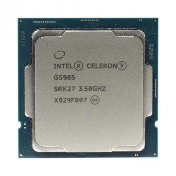 INTEL Celeron G5905 4MB 2çekirdekli O/B UHD610 1200p 58w Kutusuz Fansız