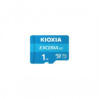 KIOXIA 1TB ExceriaG2, LMEX2L001TG2 U1 V30 4K,  CL10, 100Mb/s, MicroSD Kart Bellek (SD Adaptörlü)