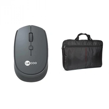 LENOVO LECOO WS202 Kablosuz Mouse - DREXEL 6300 15,6 Siyah Notebook Çantası