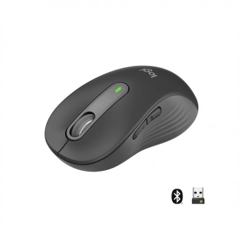 LOGITECH 910-006236, M650L Signature, Siyah, Sağ El, USB Nano 2,4G Kablosuz,4000dpi, Optik, 5 Tuşlu, 24ay Pil Ömrü, Sessiz Mouse