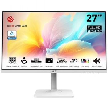 MSI 27 IPS MODERN MD2712PW 1MS 100HZ HDMI PIVOT EV OFİS MONİTÖRÜ 1920X1080 BEYAZ